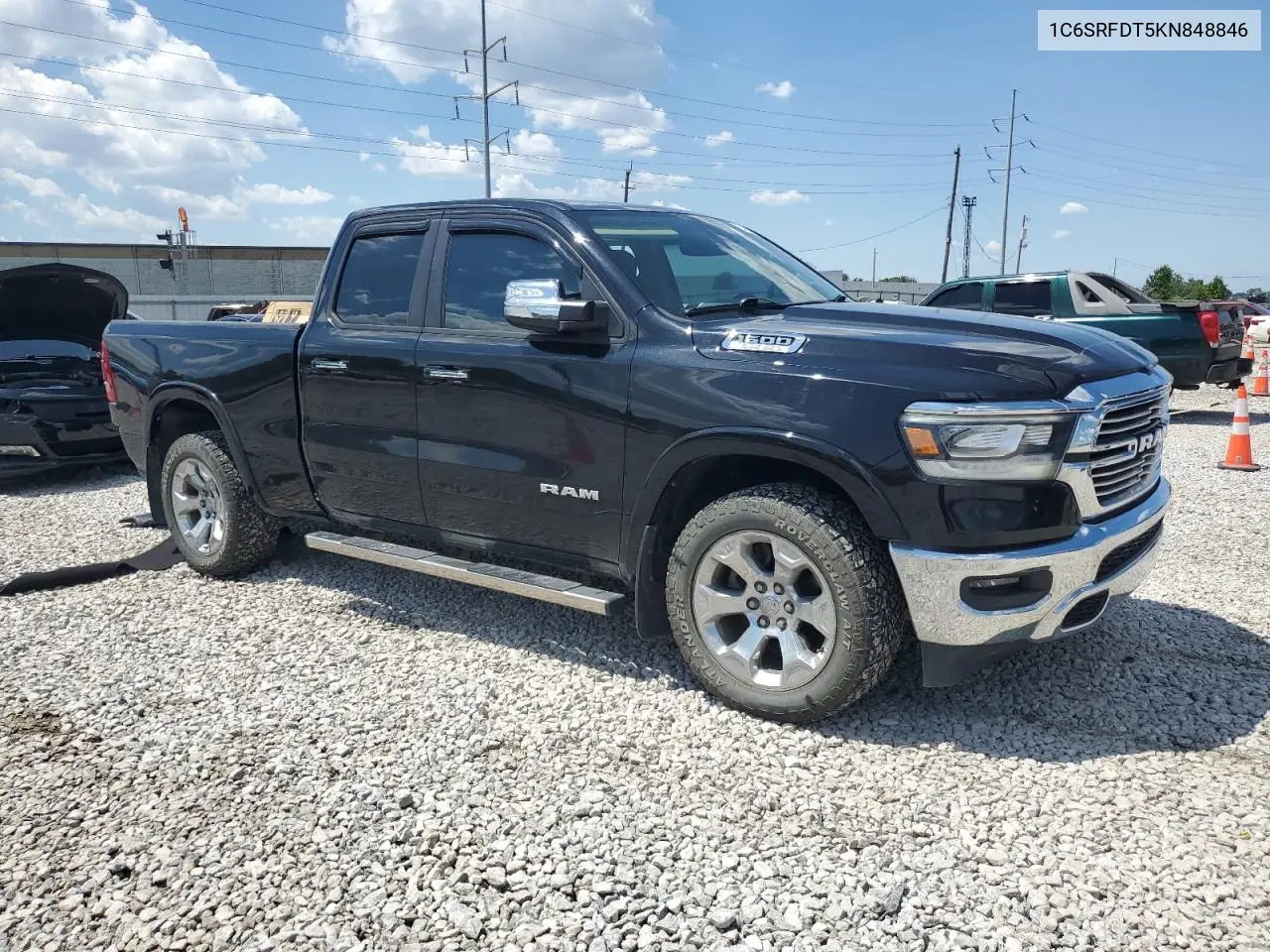 2019 Ram 1500 Laramie VIN: 1C6SRFDT5KN848846 Lot: 63485425