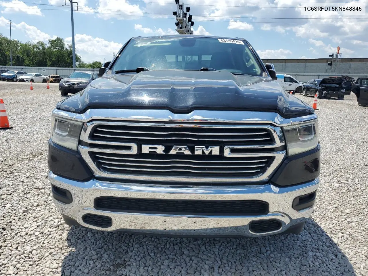 2019 Ram 1500 Laramie VIN: 1C6SRFDT5KN848846 Lot: 63485425