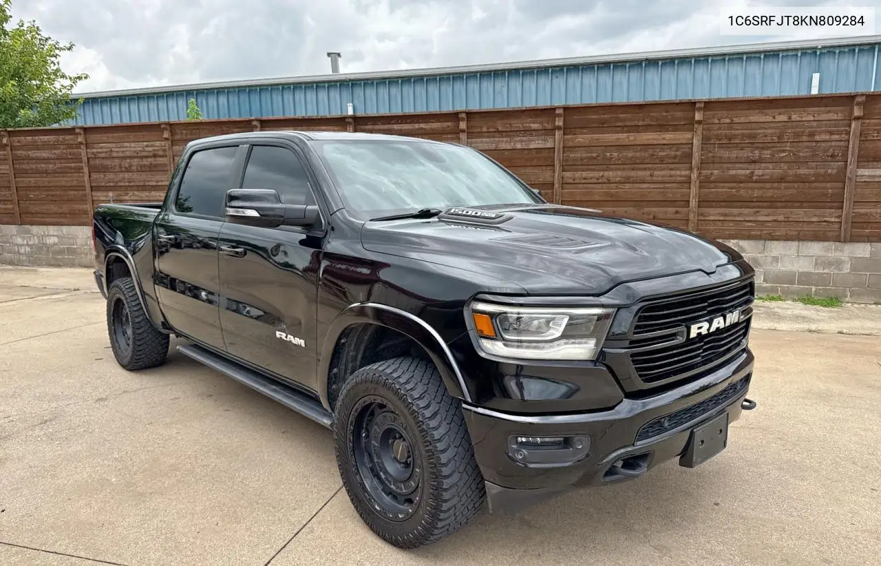 2019 Ram 1500 Laramie VIN: 1C6SRFJT8KN809284 Lot: 63910725