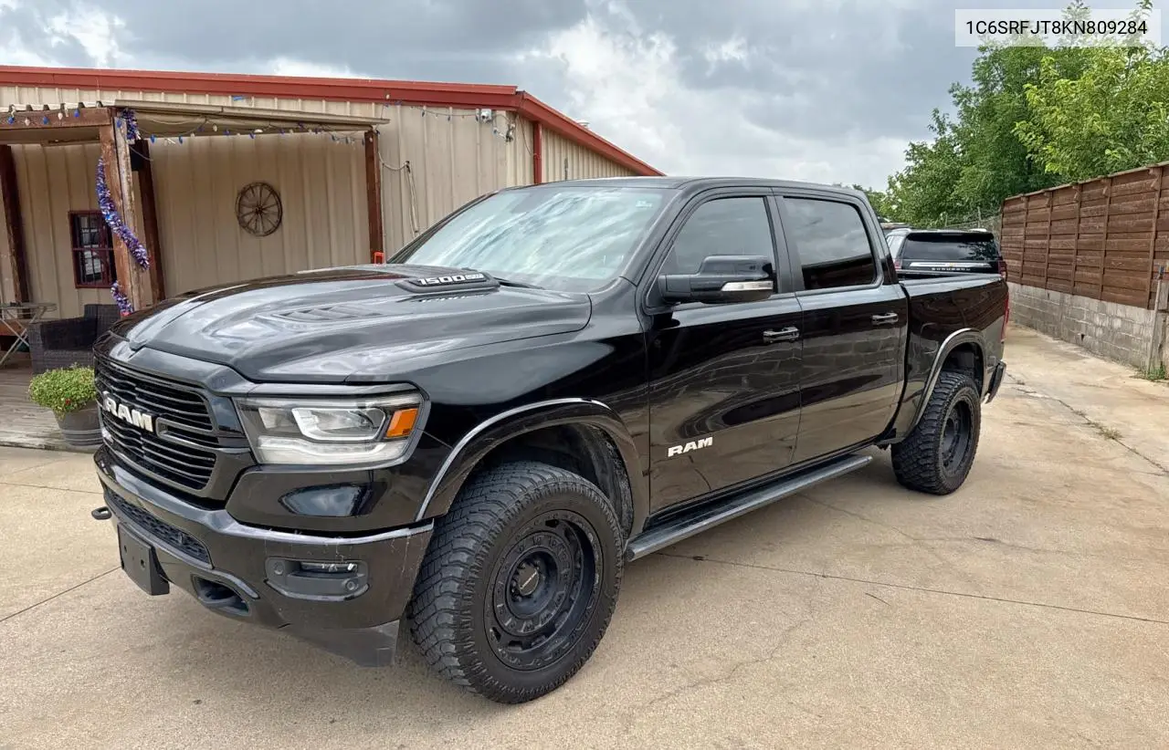 2019 Ram 1500 Laramie VIN: 1C6SRFJT8KN809284 Lot: 63910725