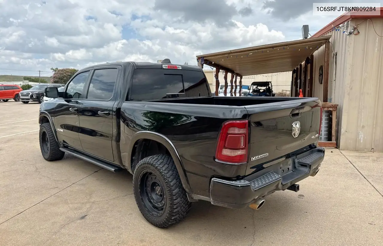 2019 Ram 1500 Laramie VIN: 1C6SRFJT8KN809284 Lot: 63910725