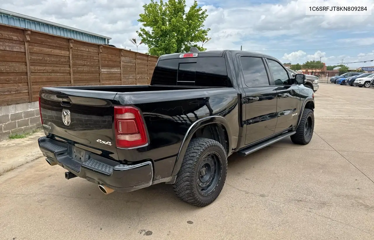 2019 Ram 1500 Laramie VIN: 1C6SRFJT8KN809284 Lot: 63910725