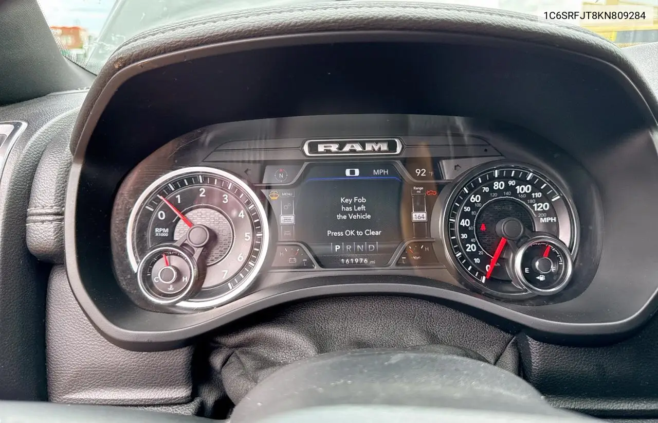 2019 Ram 1500 Laramie VIN: 1C6SRFJT8KN809284 Lot: 63910725