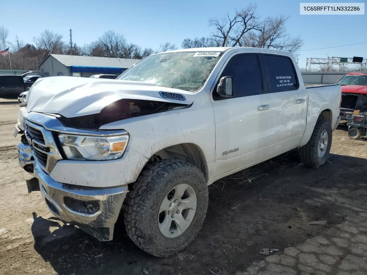 2020 Ram 1500 Big Horn/Lone Star VIN: 1C6SRFFT1LN332286 Lot: 45962685