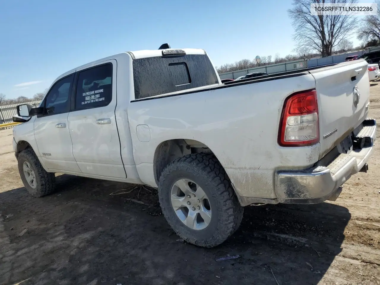 2020 Ram 1500 Big Horn/Lone Star VIN: 1C6SRFFT1LN332286 Lot: 45962685