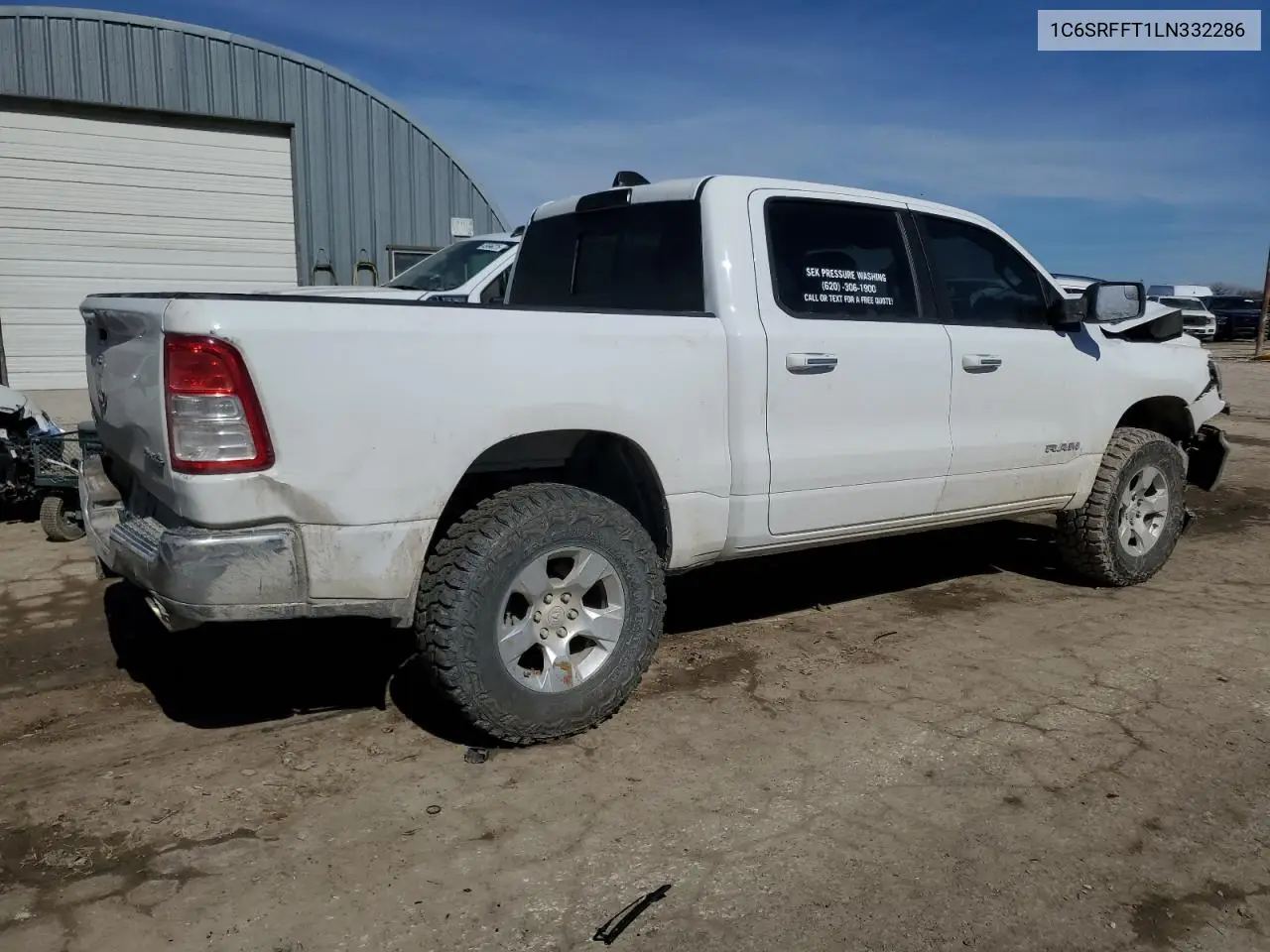 2020 Ram 1500 Big Horn/Lone Star VIN: 1C6SRFFT1LN332286 Lot: 45962685