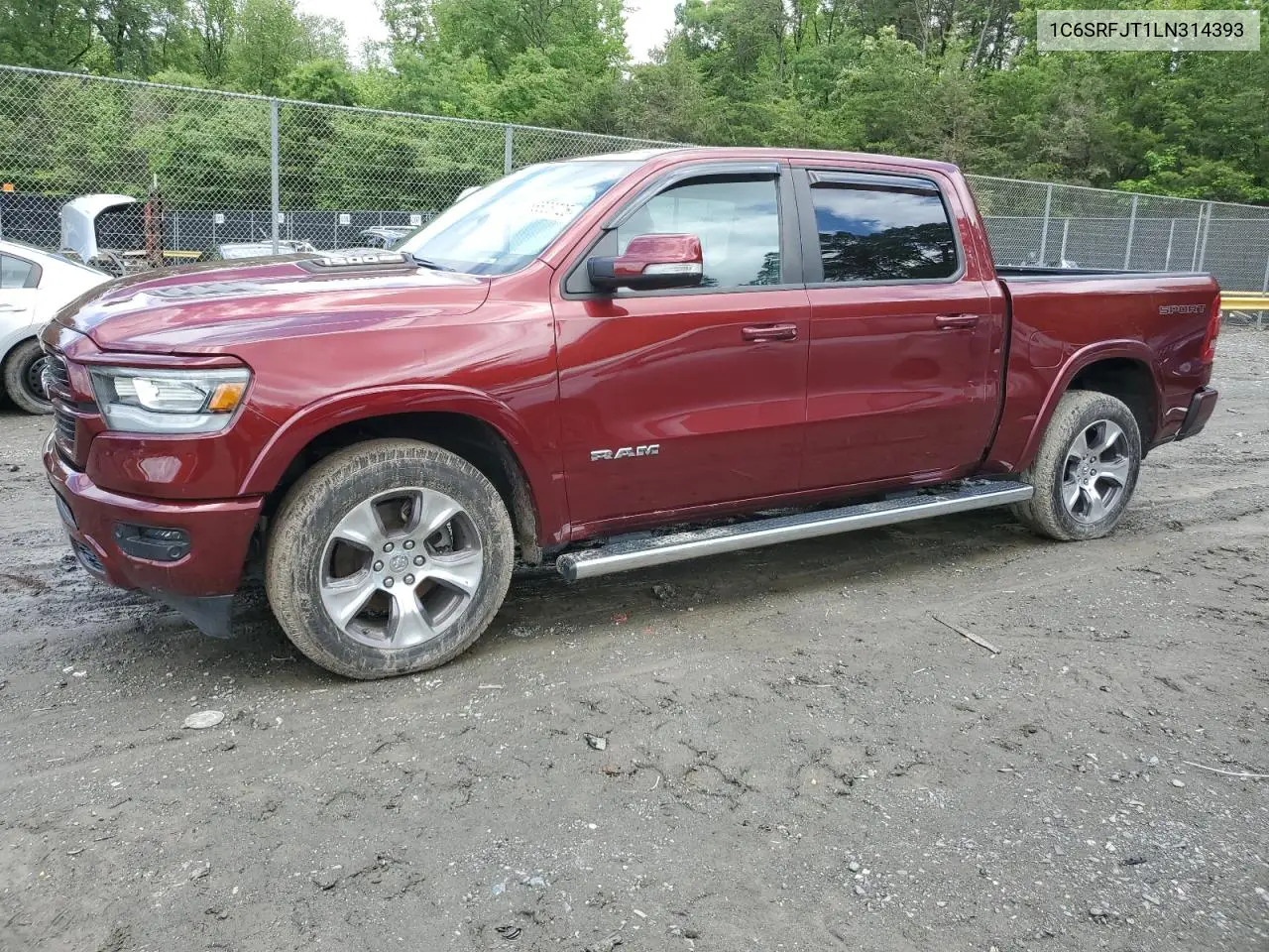 2020 Ram 1500 Laramie VIN: 1C6SRFJT1LN314393 Lot: 56628725