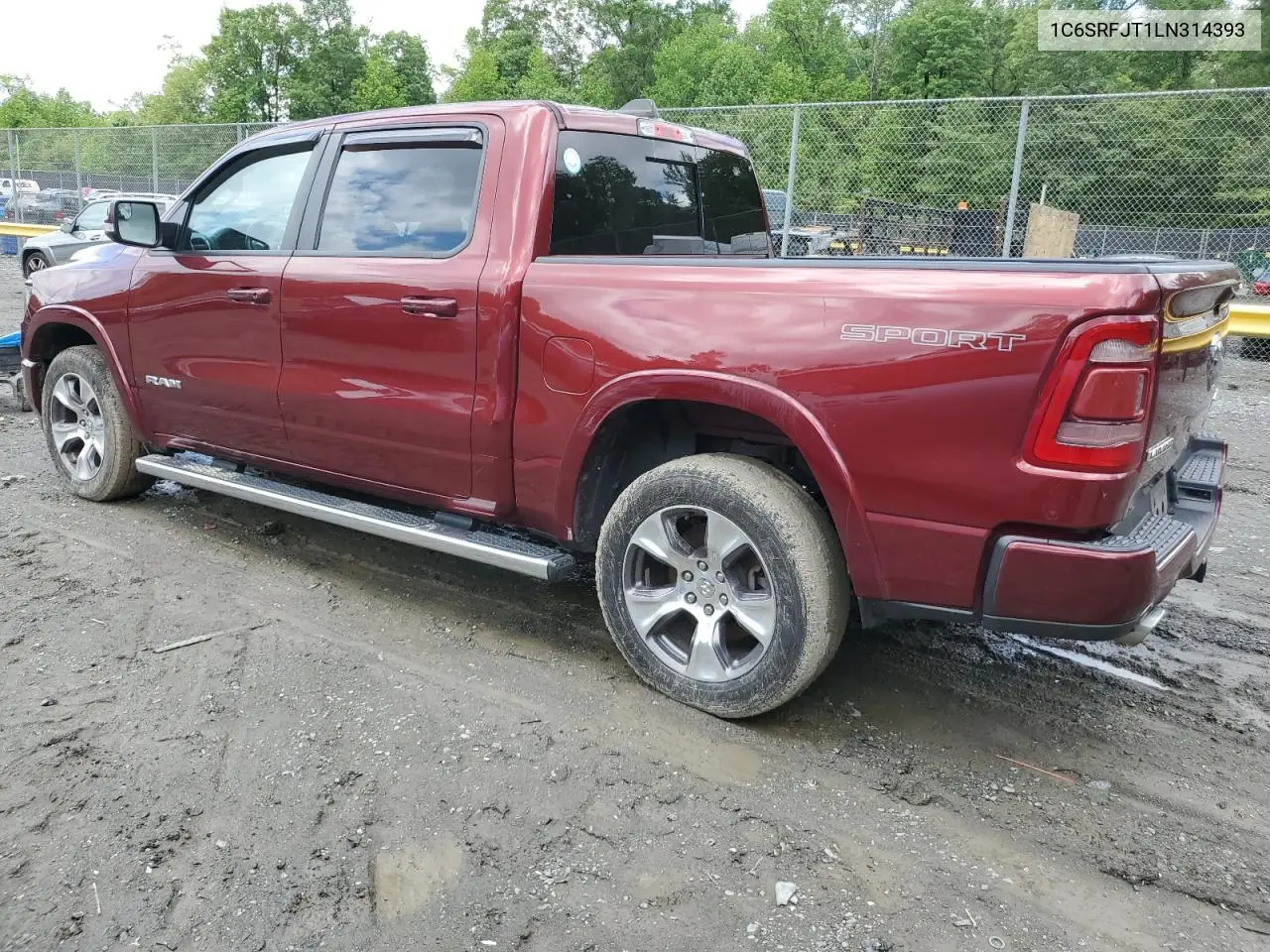 2020 Ram 1500 Laramie VIN: 1C6SRFJT1LN314393 Lot: 56628725