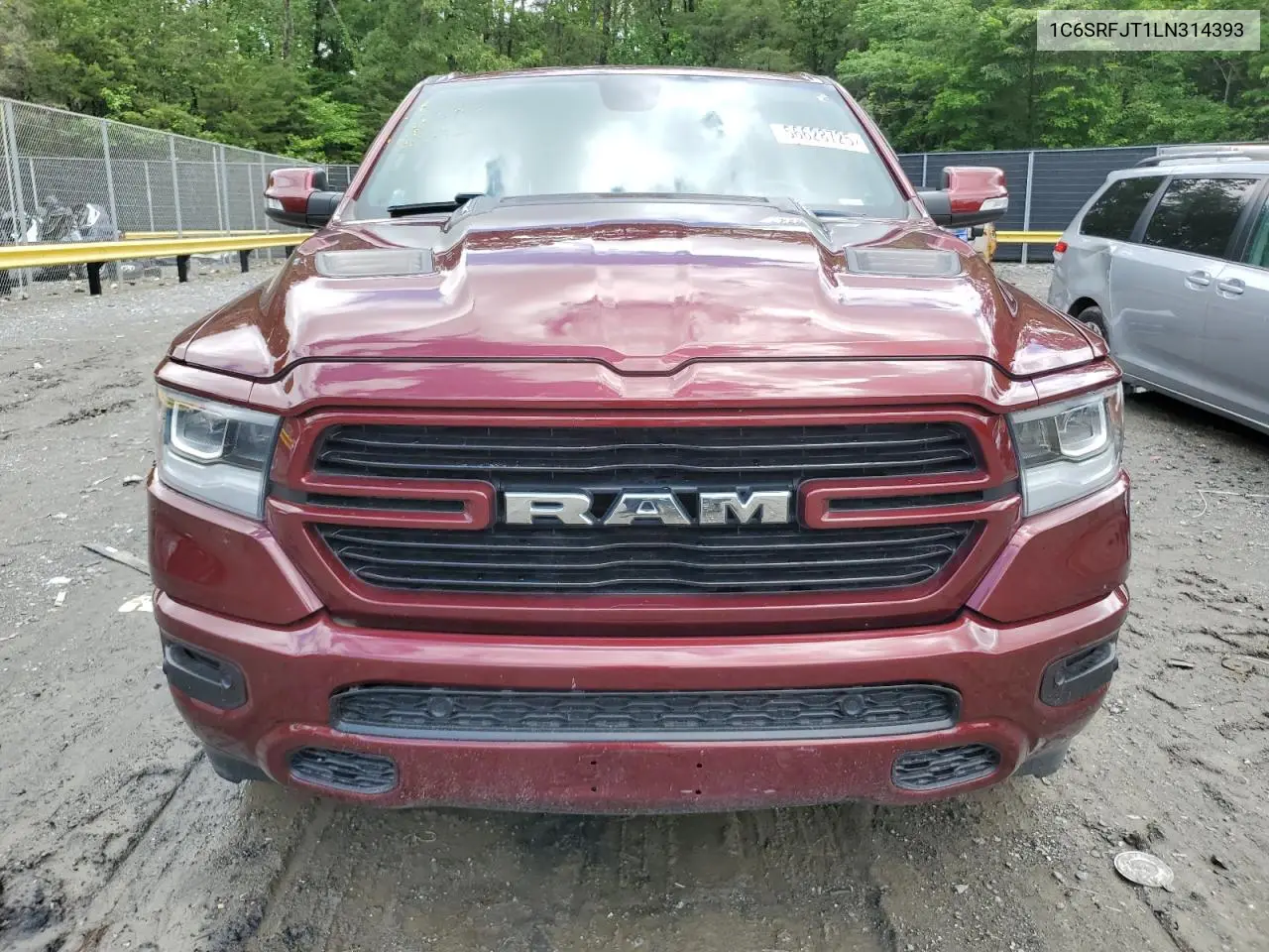 2020 Ram 1500 Laramie VIN: 1C6SRFJT1LN314393 Lot: 56628725