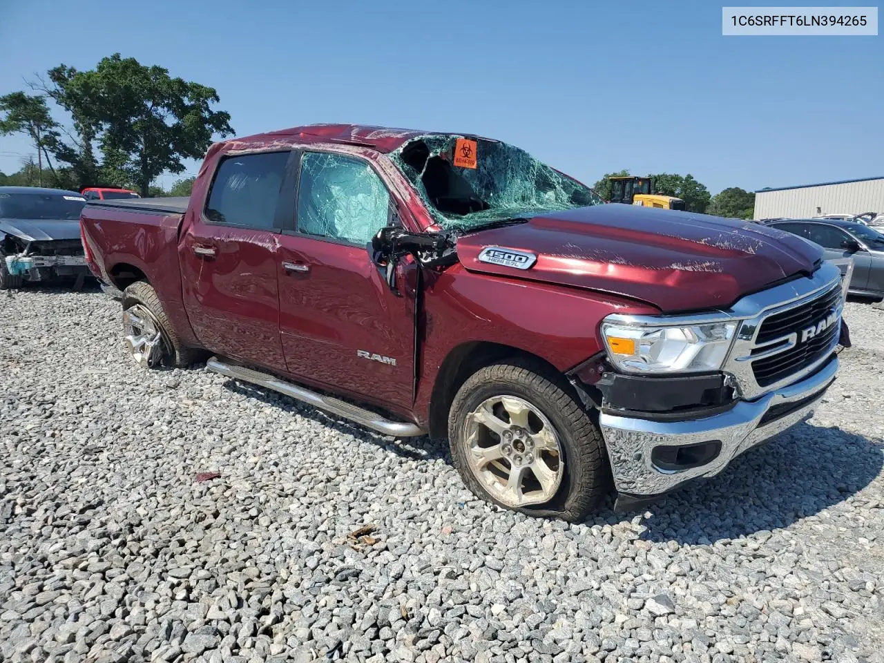 2020 Ram 1500 Big Horn/Lone Star VIN: 1C6SRFFT6LN394265 Lot: 56744995