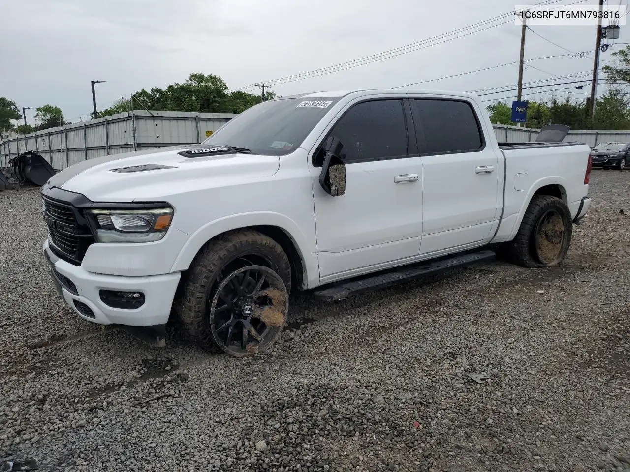 2021 Ram 1500 Laramie VIN: 1C6SRFJT6MN793816 Lot: 56736605
