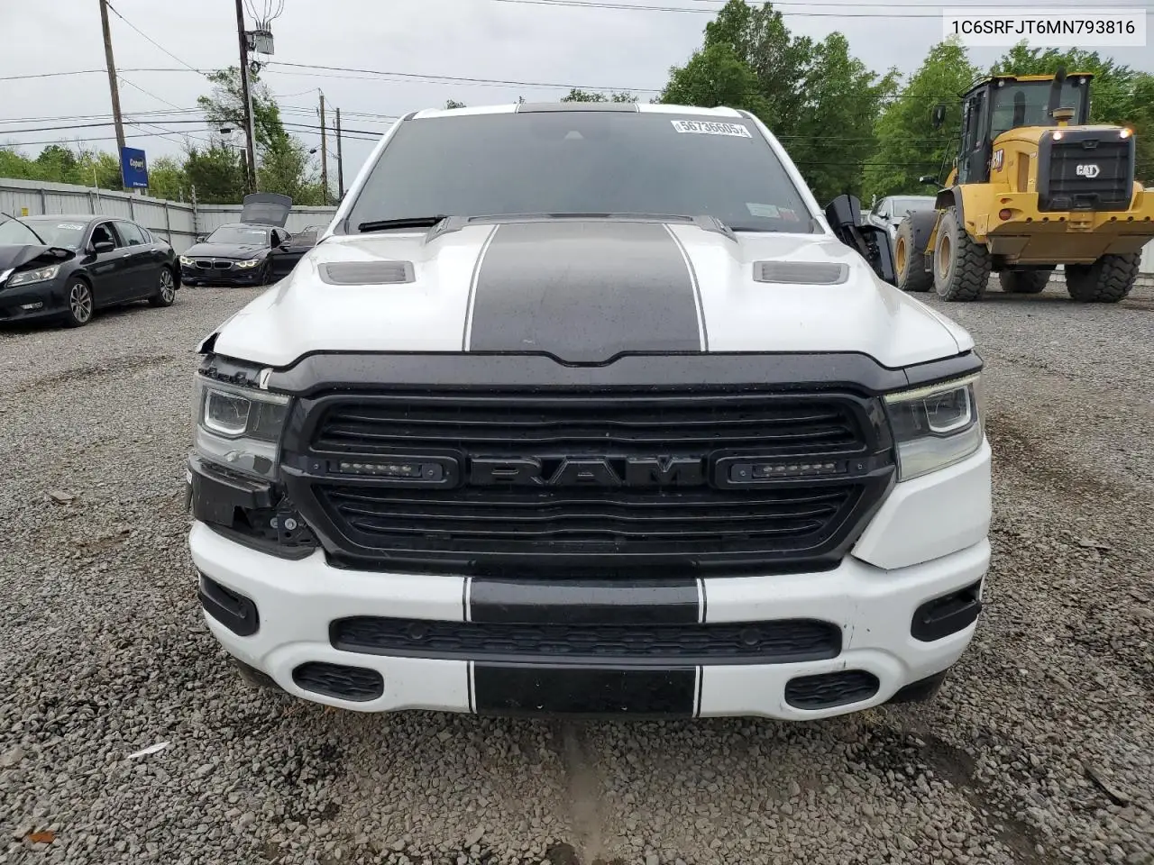 2021 Ram 1500 Laramie VIN: 1C6SRFJT6MN793816 Lot: 56736605