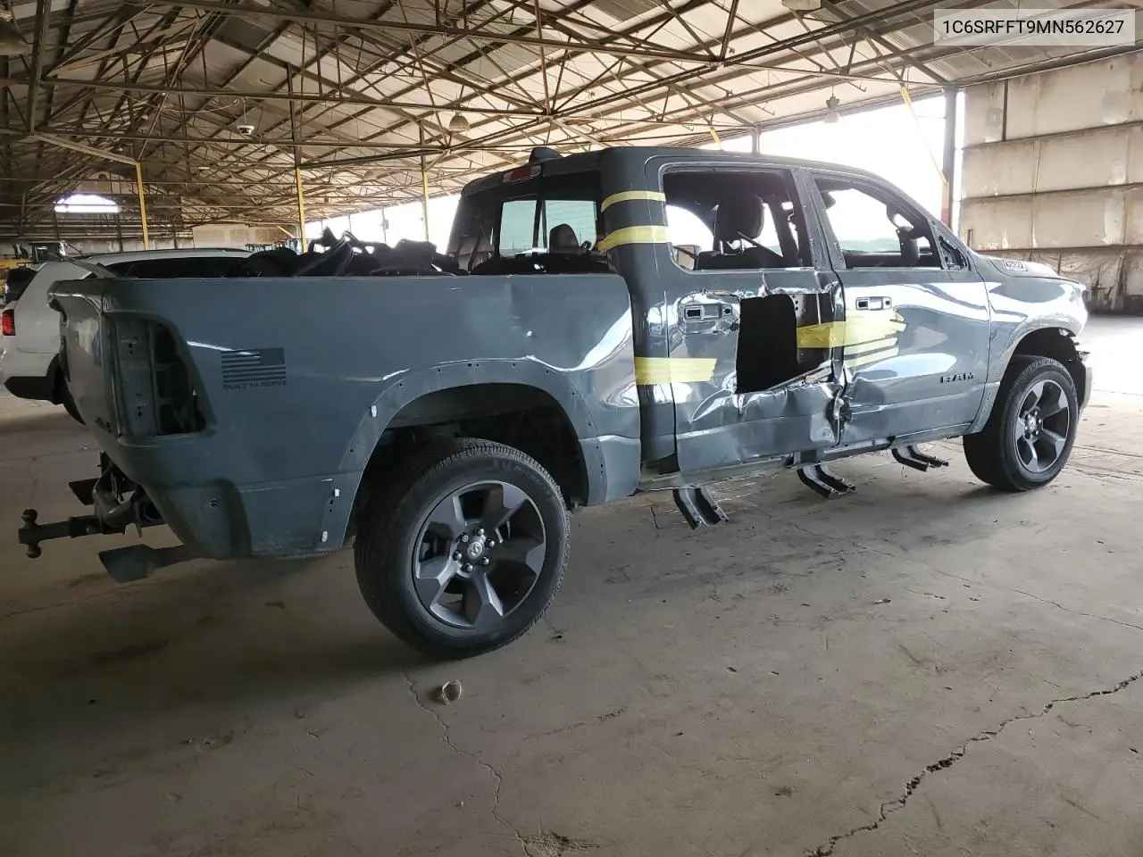 2021 Ram 1500 Big Horn/Lone Star VIN: 1C6SRFFT9MN562627 Lot: 56857225