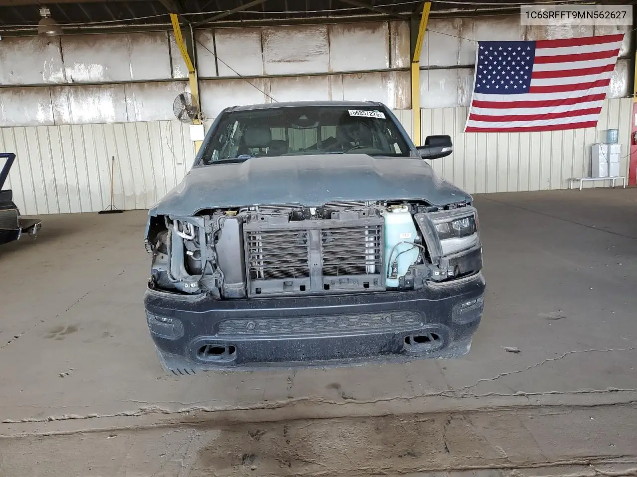 2021 Ram 1500 Big Horn/Lone Star VIN: 1C6SRFFT9MN562627 Lot: 56857225