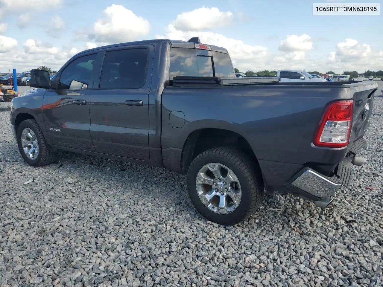 2021 Ram 1500 Big Horn/Lone Star VIN: 1C6SRFFT3MN638195 Lot: 57675445