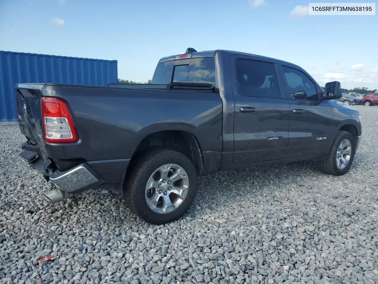 2021 Ram 1500 Big Horn/Lone Star VIN: 1C6SRFFT3MN638195 Lot: 57675445