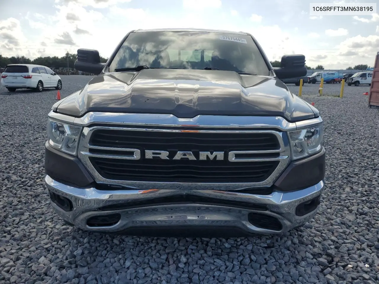 2021 Ram 1500 Big Horn/Lone Star VIN: 1C6SRFFT3MN638195 Lot: 57675445