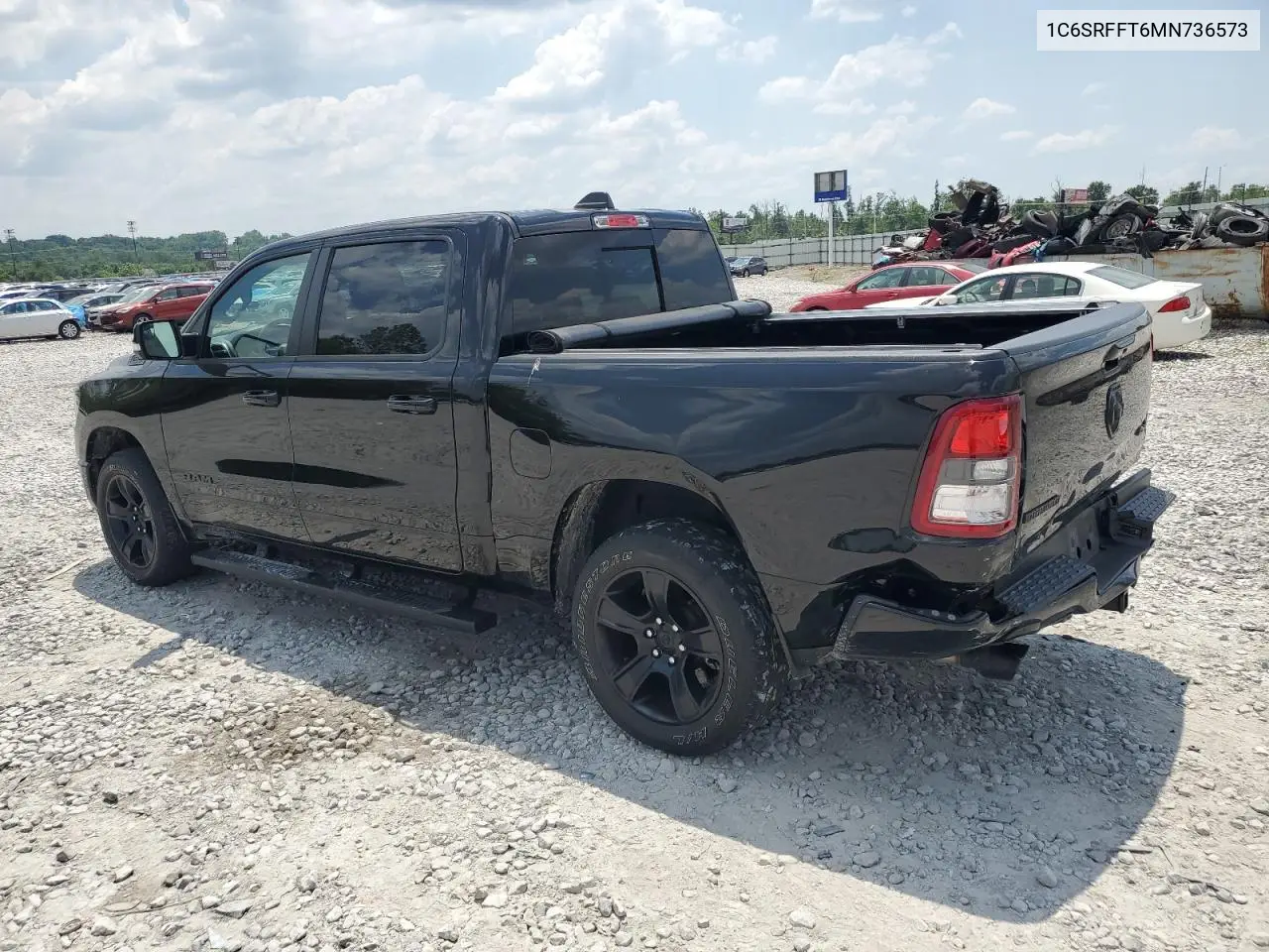 2021 Ram 1500 Big Horn/Lone Star VIN: 1C6SRFFT6MN736573 Lot: 62780885