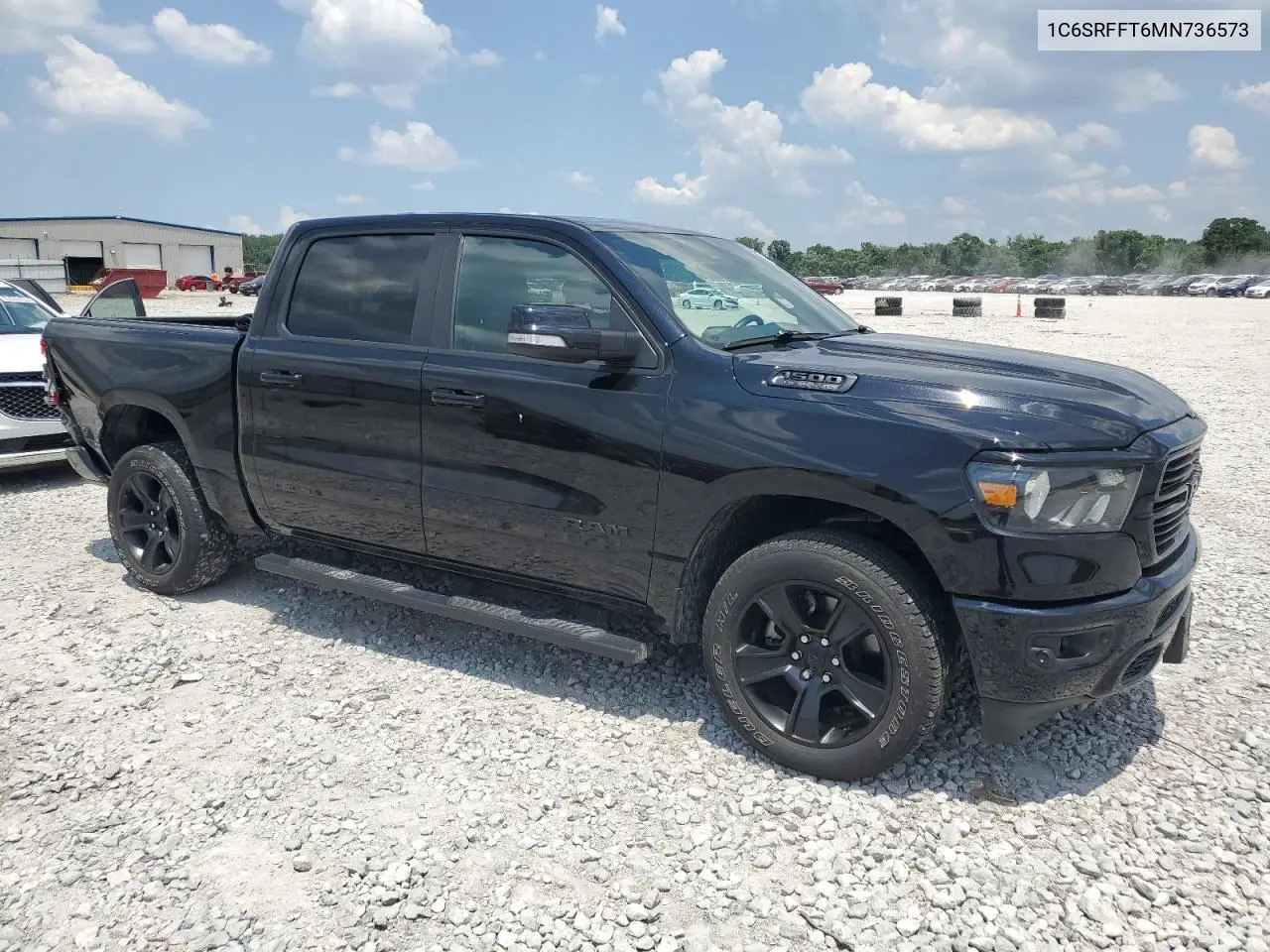 2021 Ram 1500 Big Horn/Lone Star VIN: 1C6SRFFT6MN736573 Lot: 62780885