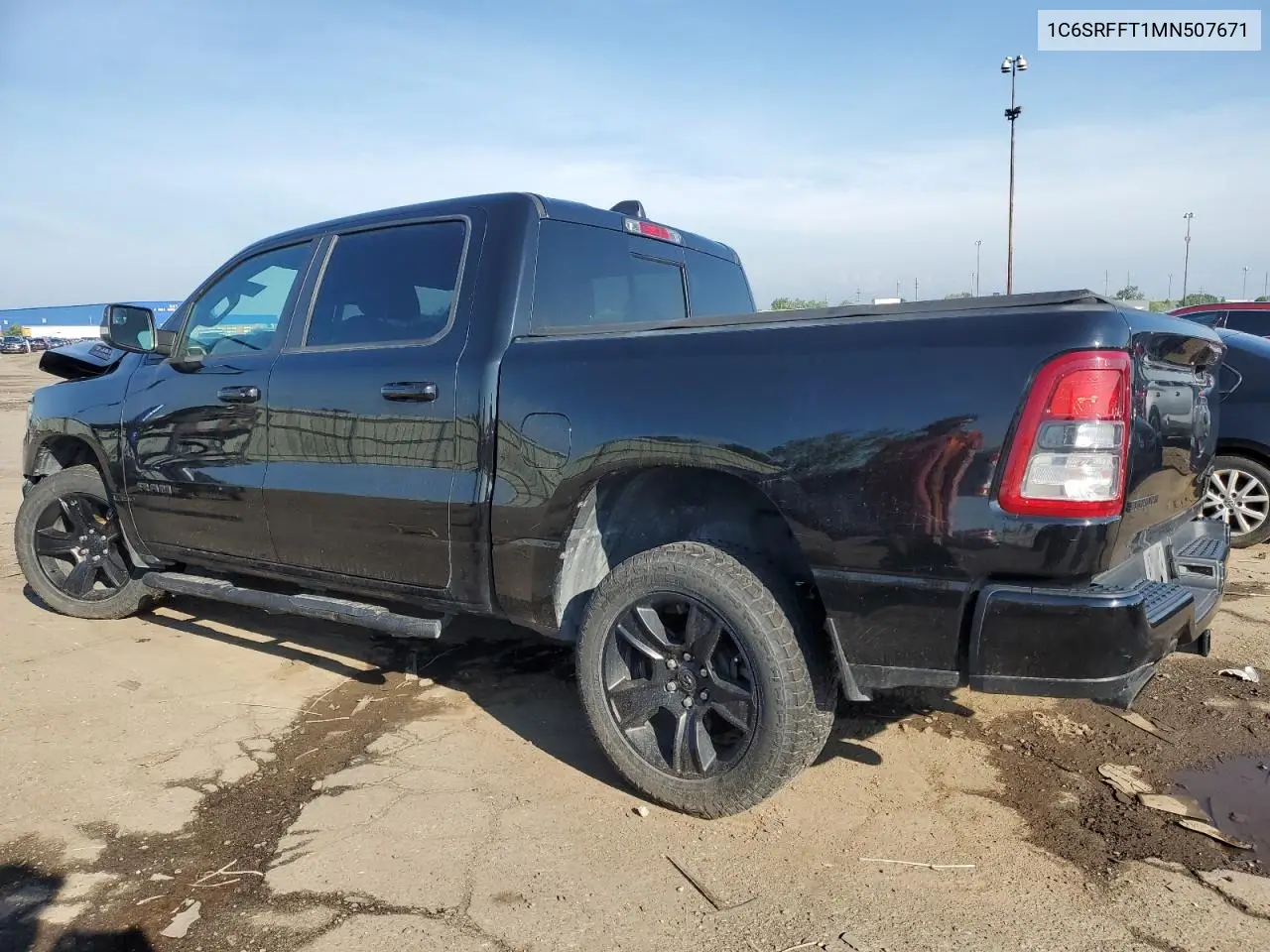2021 Ram 1500 Big Horn/Lone Star VIN: 1C6SRFFT1MN507671 Lot: 62874405