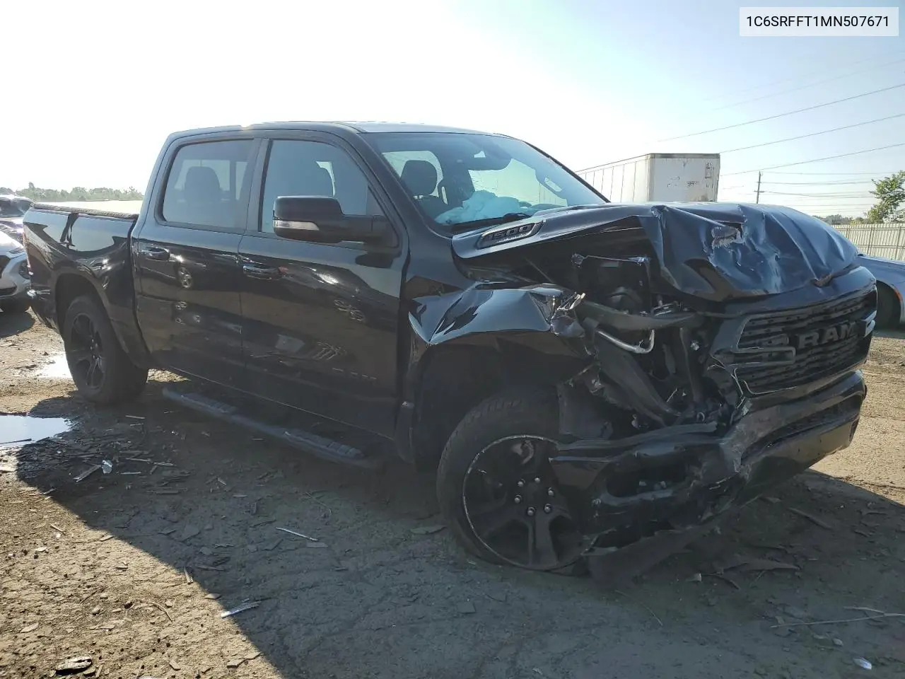 2021 Ram 1500 Big Horn/Lone Star VIN: 1C6SRFFT1MN507671 Lot: 62874405