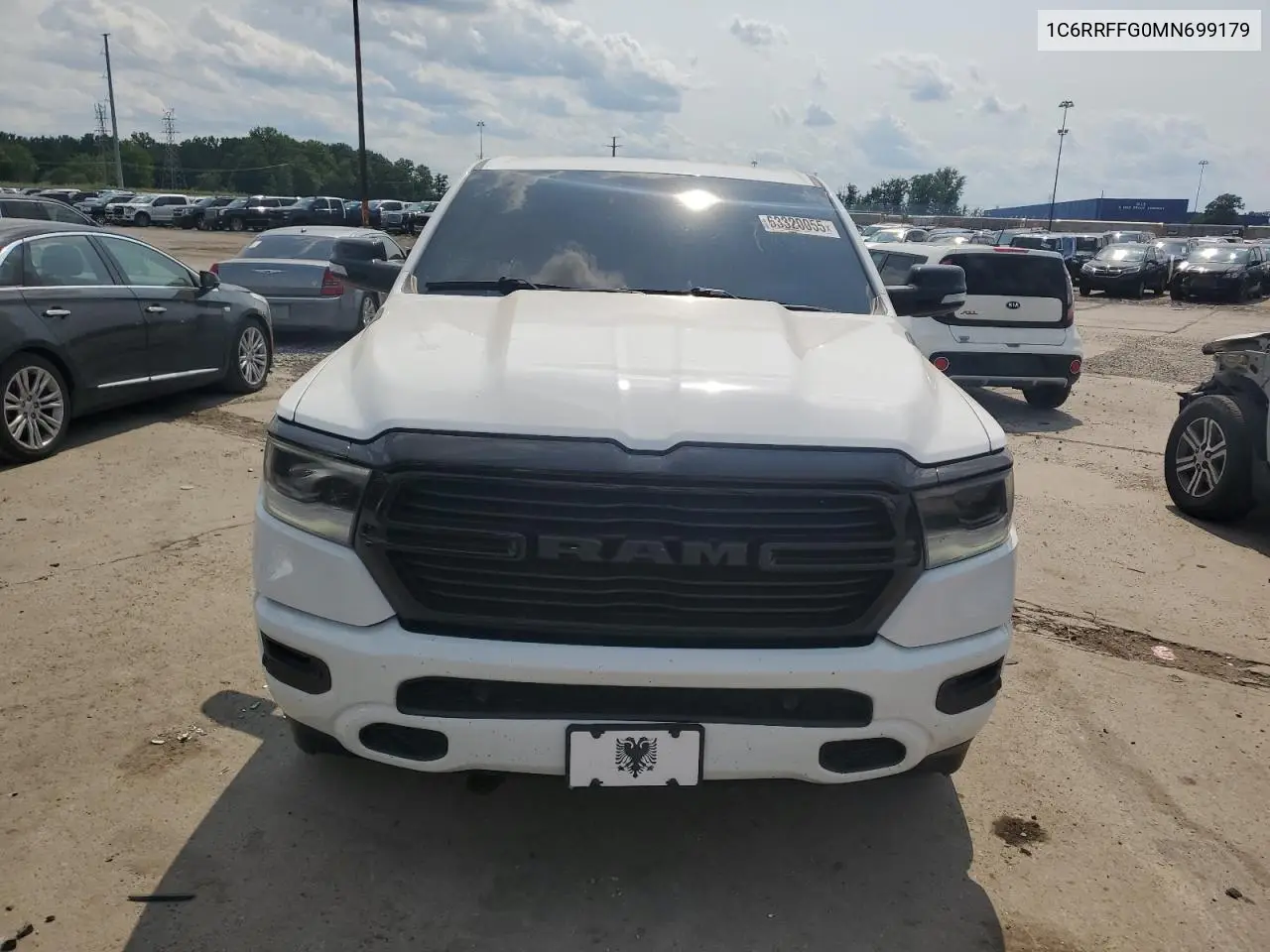2021 Ram 1500 Big Horn/Lone Star VIN: 1C6RRFFG0MN699179 Lot: 63320055