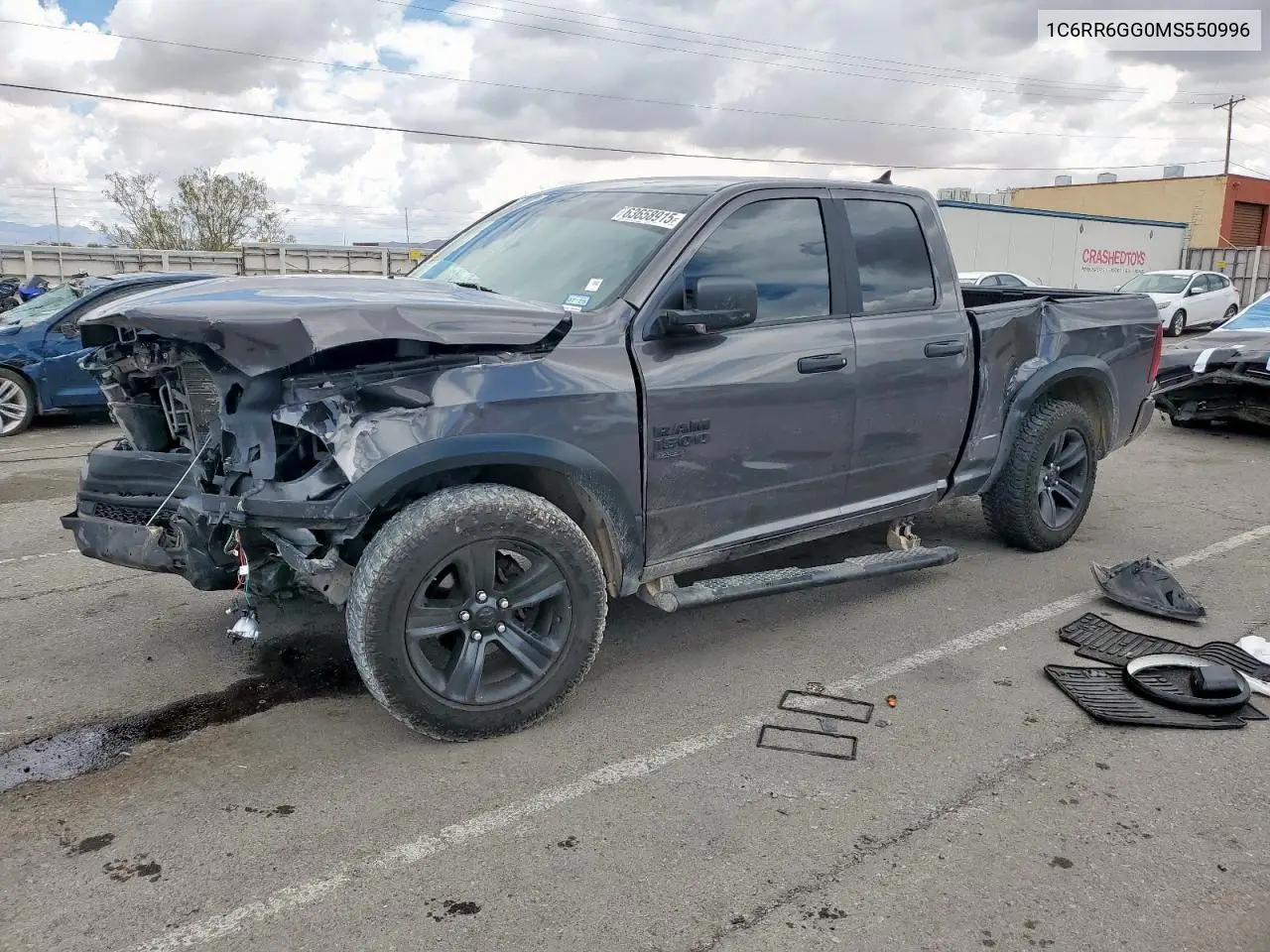 2021 Ram 1500 Classic Slt VIN: 1C6RR6GG0MS550996 Lot: 63658915