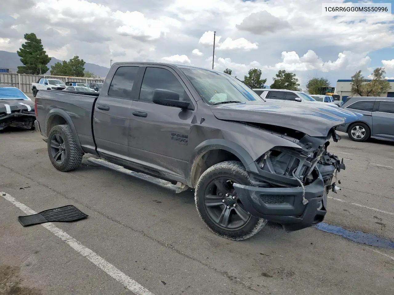 2021 Ram 1500 Classic Slt VIN: 1C6RR6GG0MS550996 Lot: 63658915