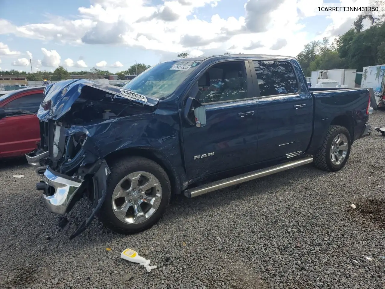 2022 Ram 1500 Big Horn/Lone Star VIN: 1C6RREFT3NN431350 Lot: 56457925