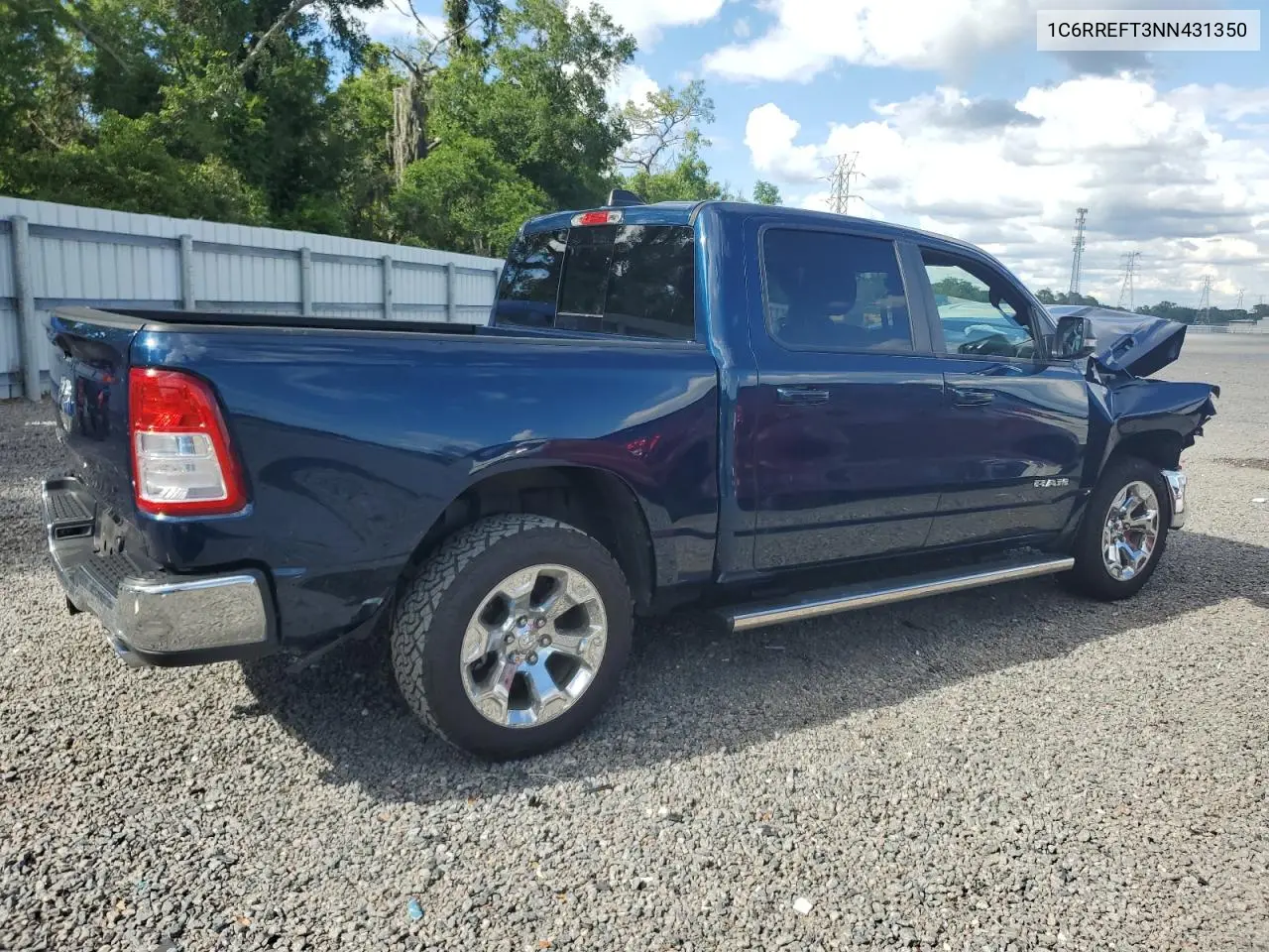 2022 Ram 1500 Big Horn/Lone Star VIN: 1C6RREFT3NN431350 Lot: 56457925