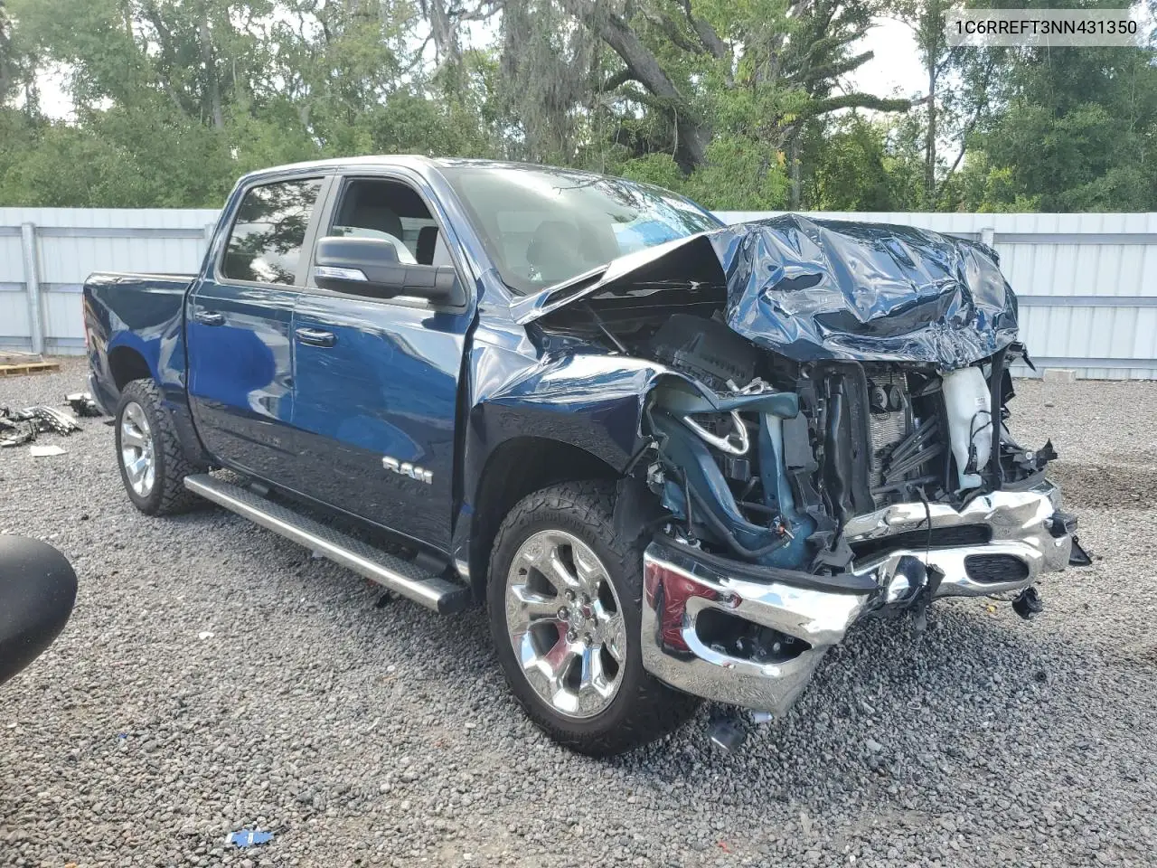 2022 Ram 1500 Big Horn/Lone Star VIN: 1C6RREFT3NN431350 Lot: 56457925