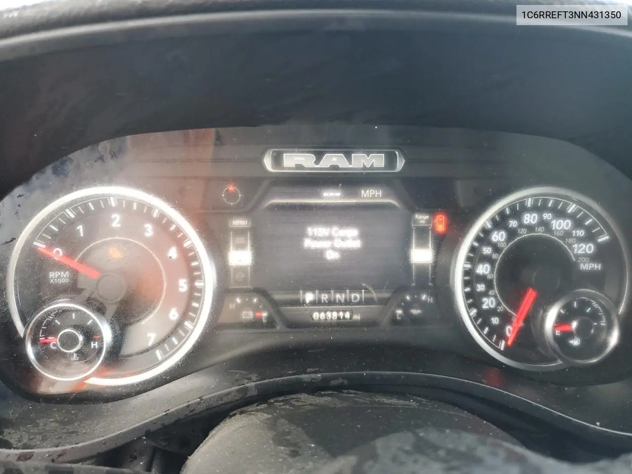 2022 Ram 1500 Big Horn/Lone Star VIN: 1C6RREFT3NN431350 Lot: 56457925