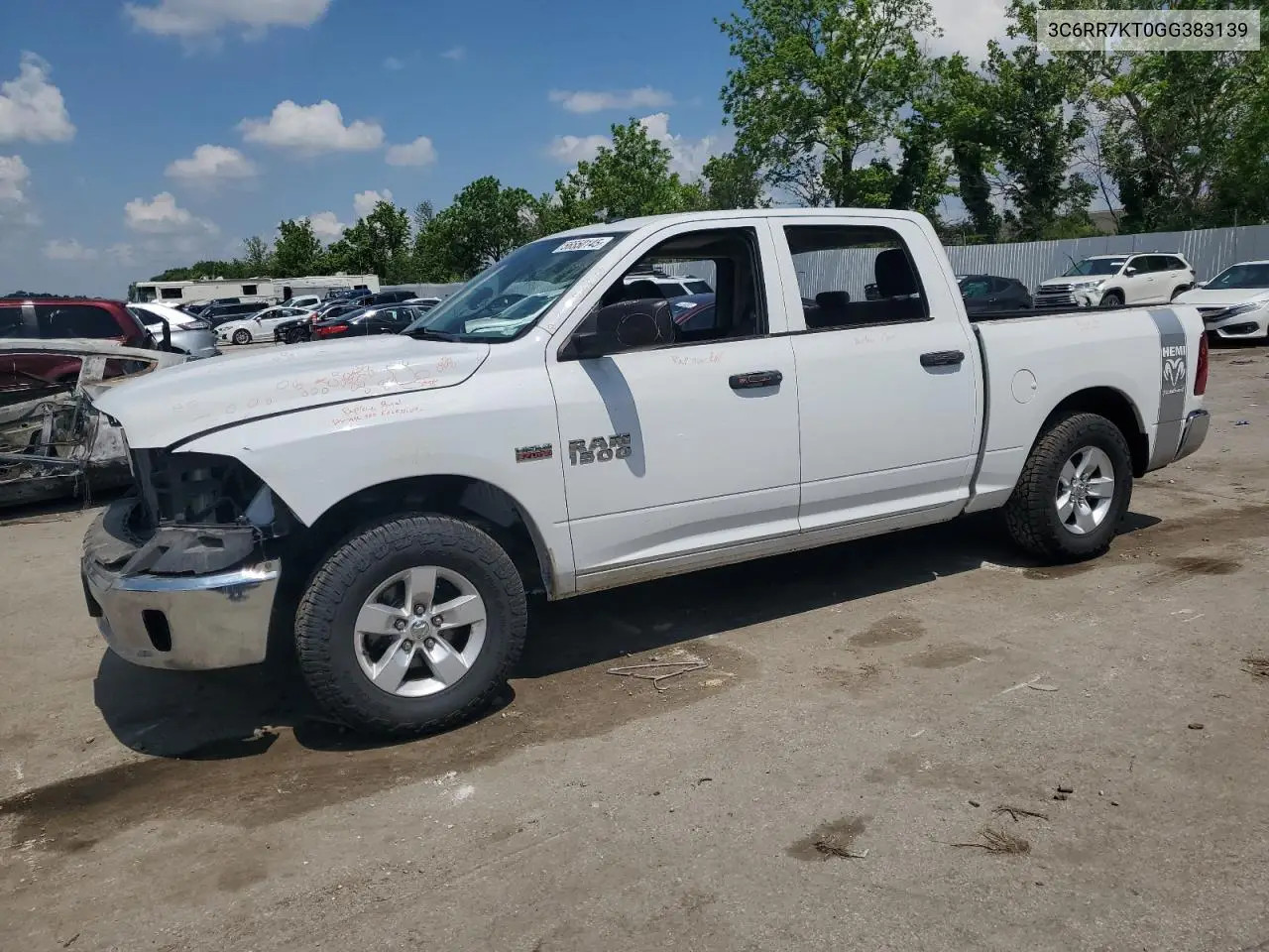 2022 Ram 1500 St VIN: 3C6RR7KT0GG383139 Lot: 56550145