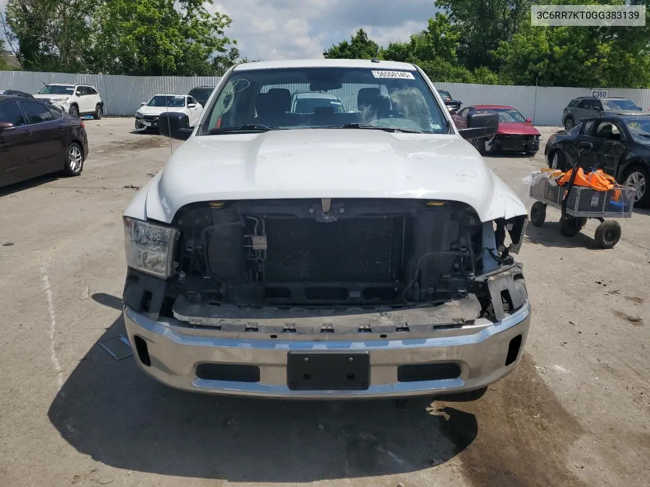 2022 Ram 1500 St VIN: 3C6RR7KT0GG383139 Lot: 56550145