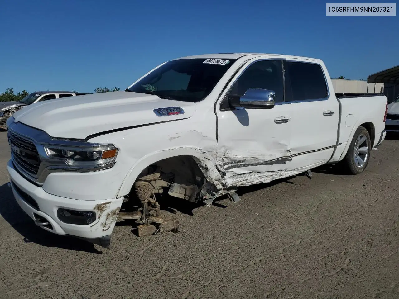 2022 Ram 1500 Limited VIN: 1C6SRFHM9NN207321 Lot: 56968015