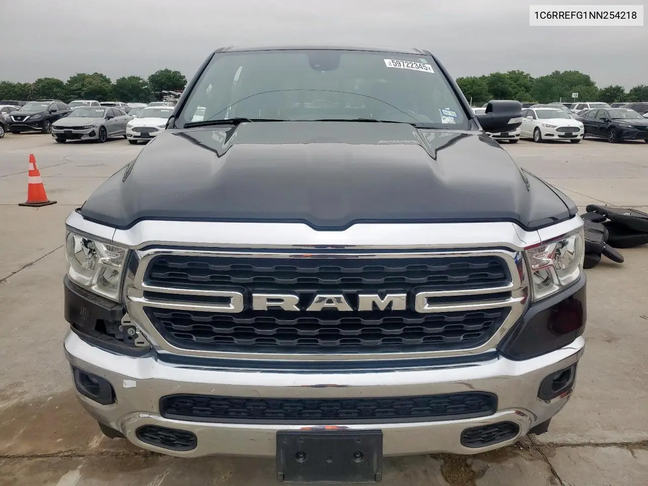 2022 Ram 1500 Big Horn/Lone Star VIN: 1C6RREFG1NN254218 Lot: 59722345