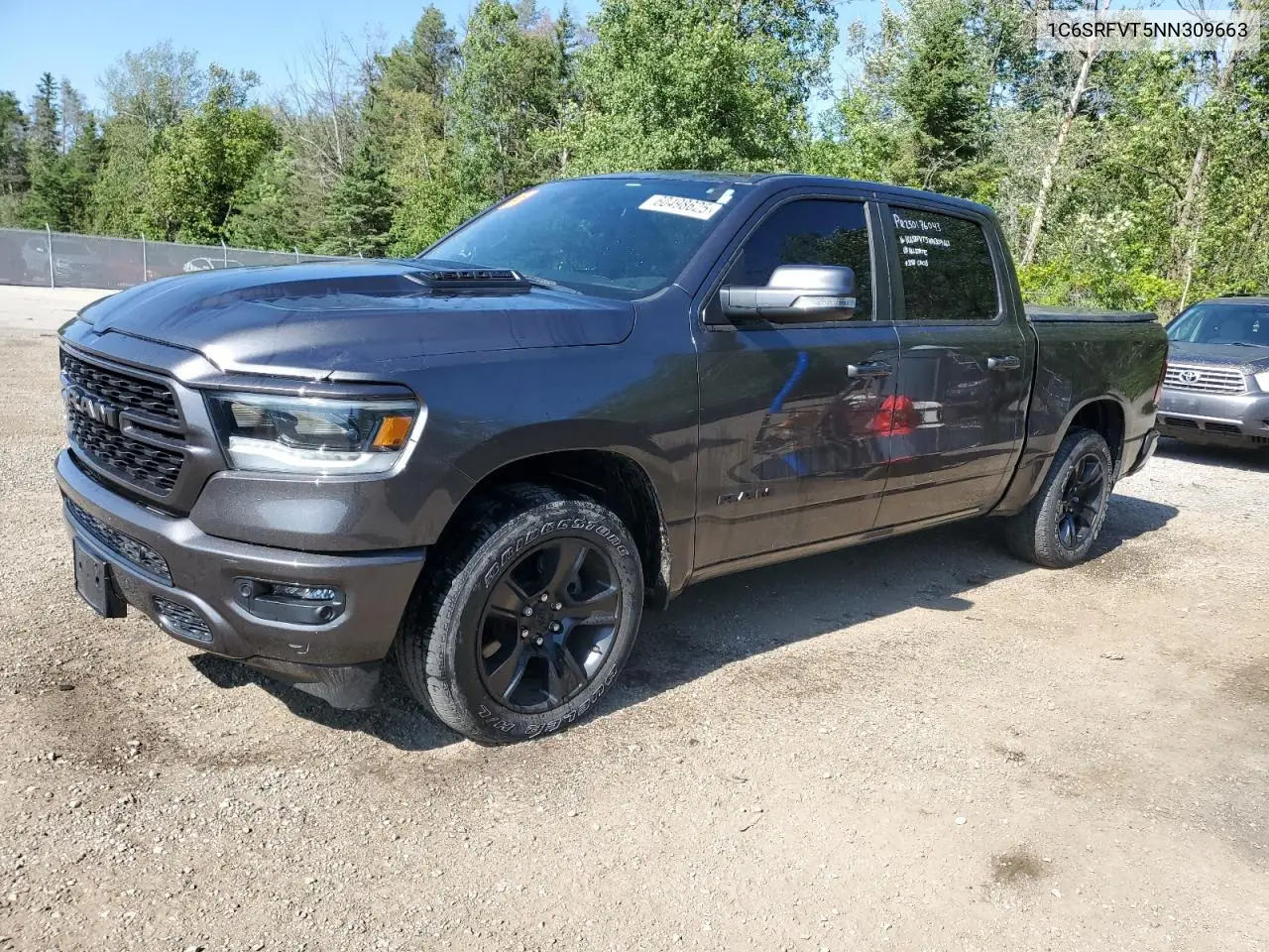 2022 Ram 1500 Sport VIN: 1C6SRFVT5NN309663 Lot: 60498625