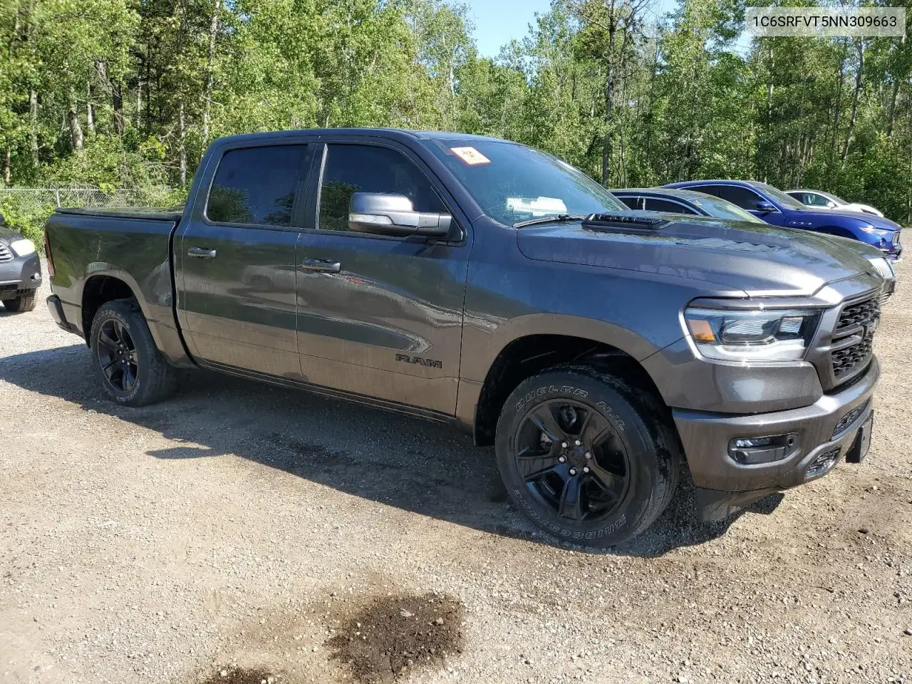 2022 Ram 1500 Sport VIN: 1C6SRFVT5NN309663 Lot: 60498625