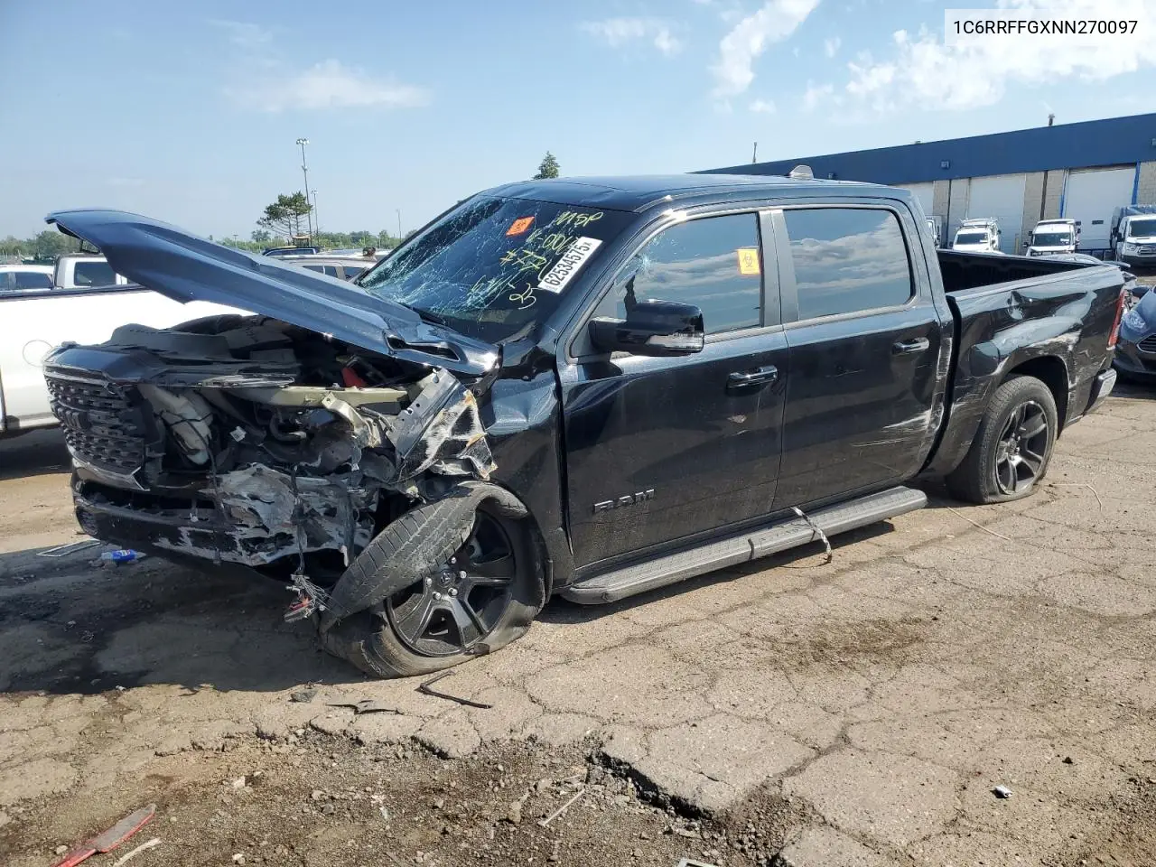 2022 Ram 1500 Big Horn/Lone Star VIN: 1C6RRFFGXNN270097 Lot: 62534575