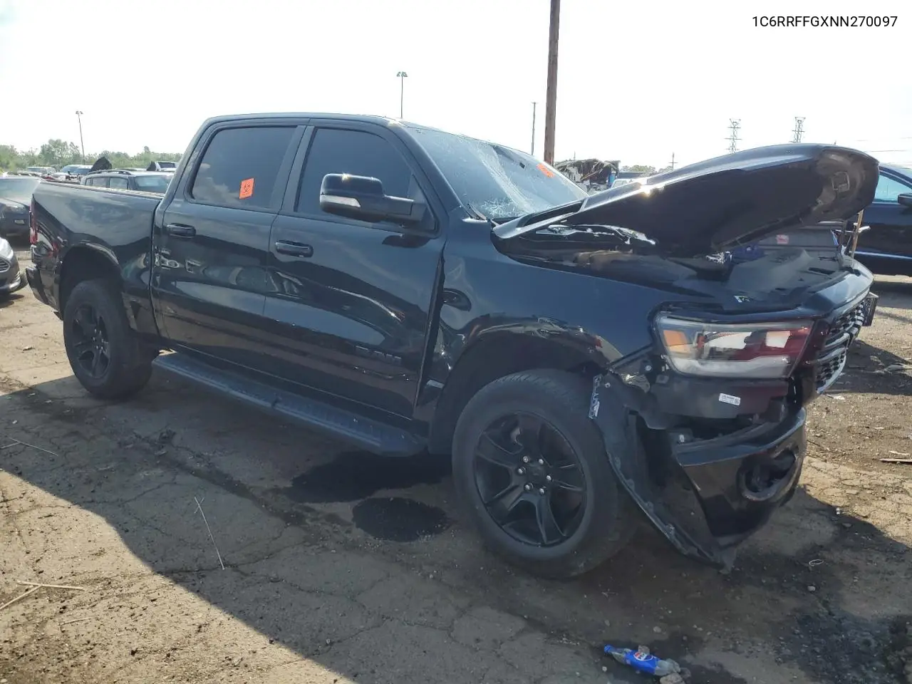 2022 Ram 1500 Big Horn/Lone Star VIN: 1C6RRFFGXNN270097 Lot: 62534575