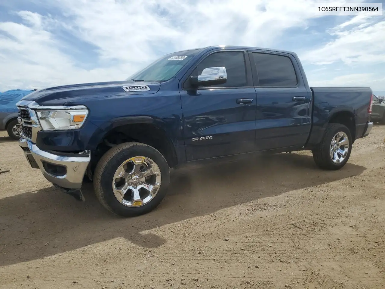 2022 Ram 1500 Big Horn/Lone Star VIN: 1C6SRFFT3NN390564 Lot: 62953035