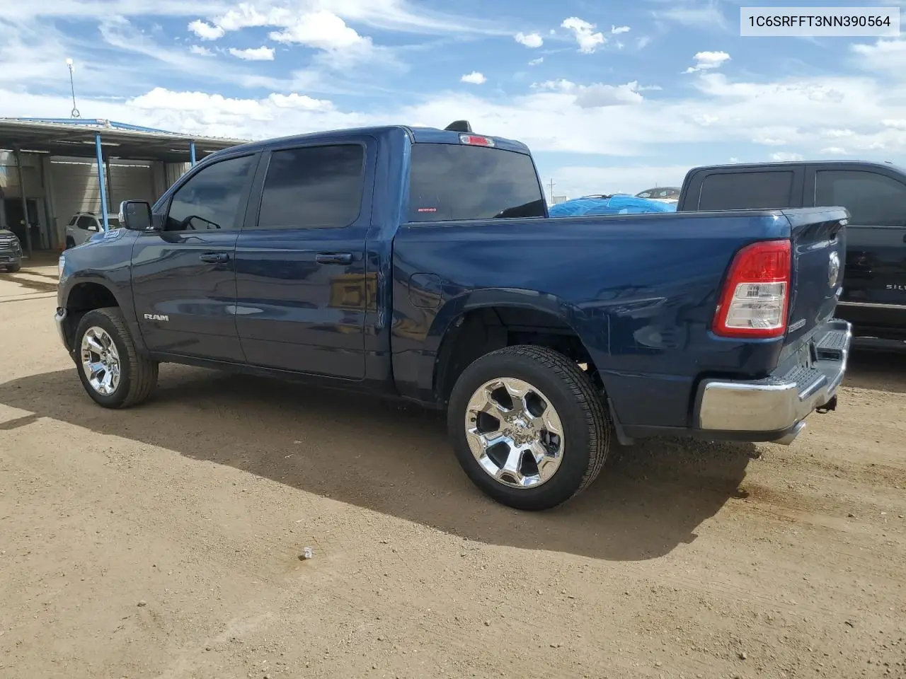 2022 Ram 1500 Big Horn/Lone Star VIN: 1C6SRFFT3NN390564 Lot: 62953035