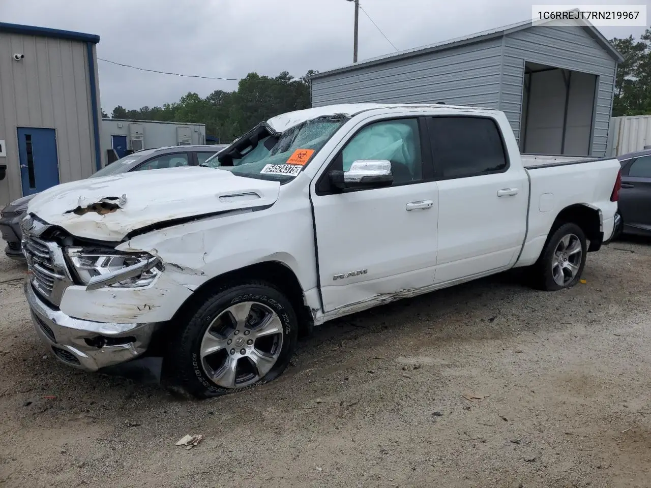 2024 Ram 1500 Laramie VIN: 1C6RREJT7RN219967 Lot: 54524375