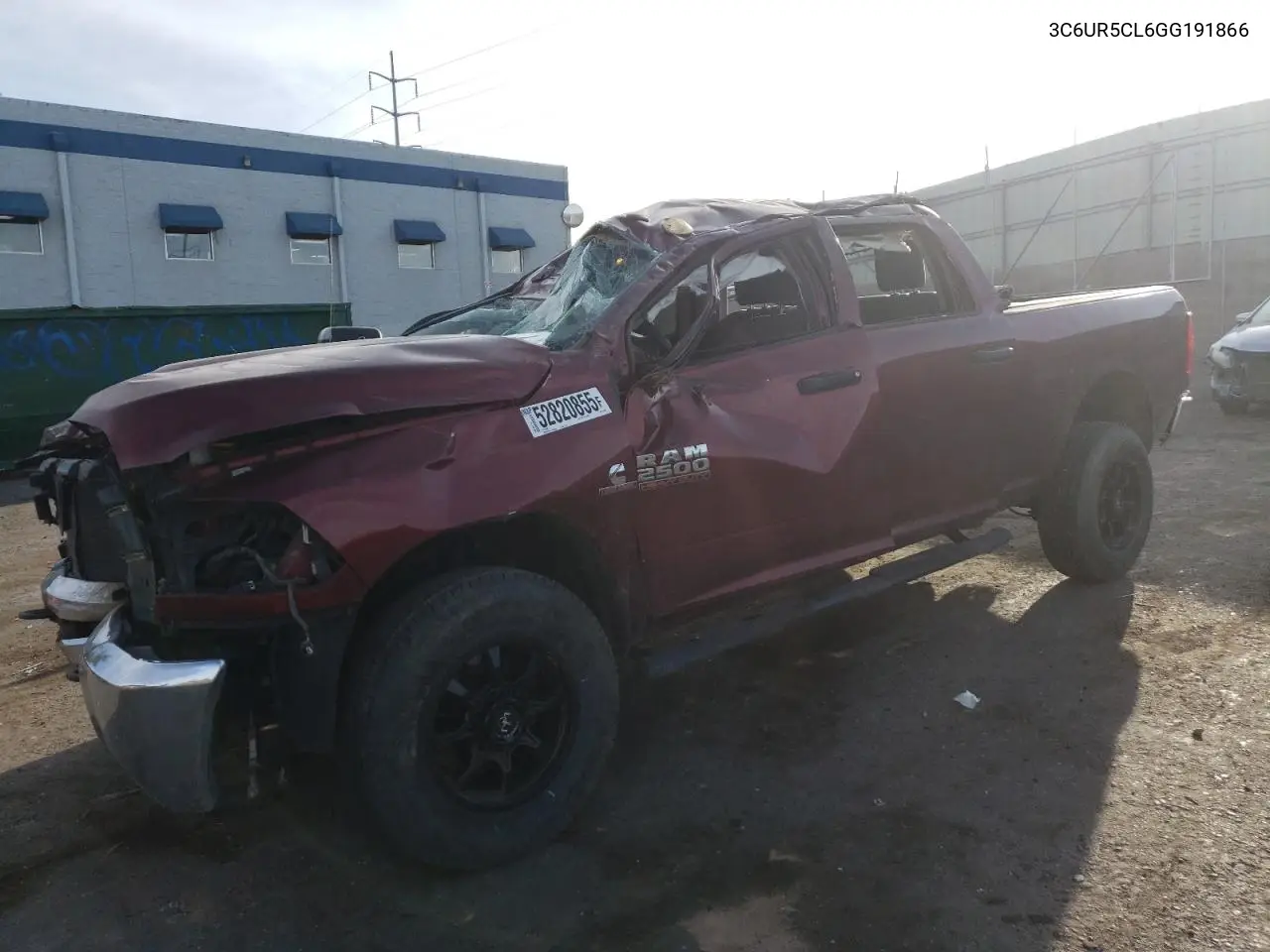 2016 Ram 2500 St VIN: 3C6UR5CL6GG191866 Lot: 52820855