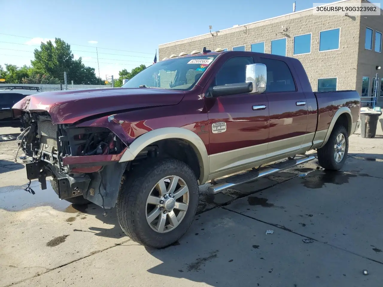 2016 Ram 2500 Longhorn VIN: 3C6UR5PL9GG323982 Lot: 62569565