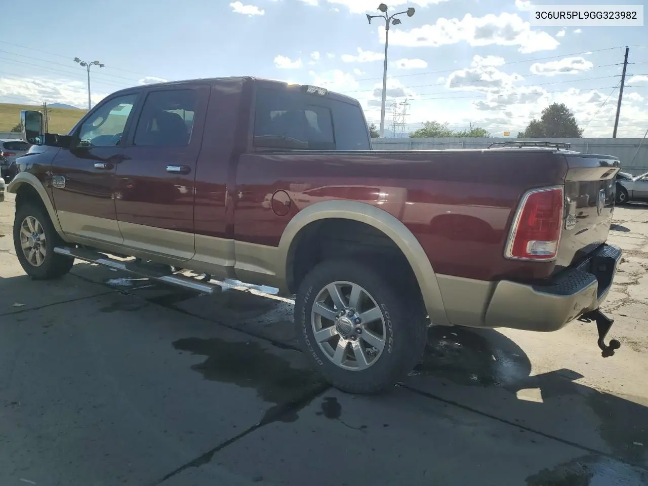2016 Ram 2500 Longhorn VIN: 3C6UR5PL9GG323982 Lot: 62569565