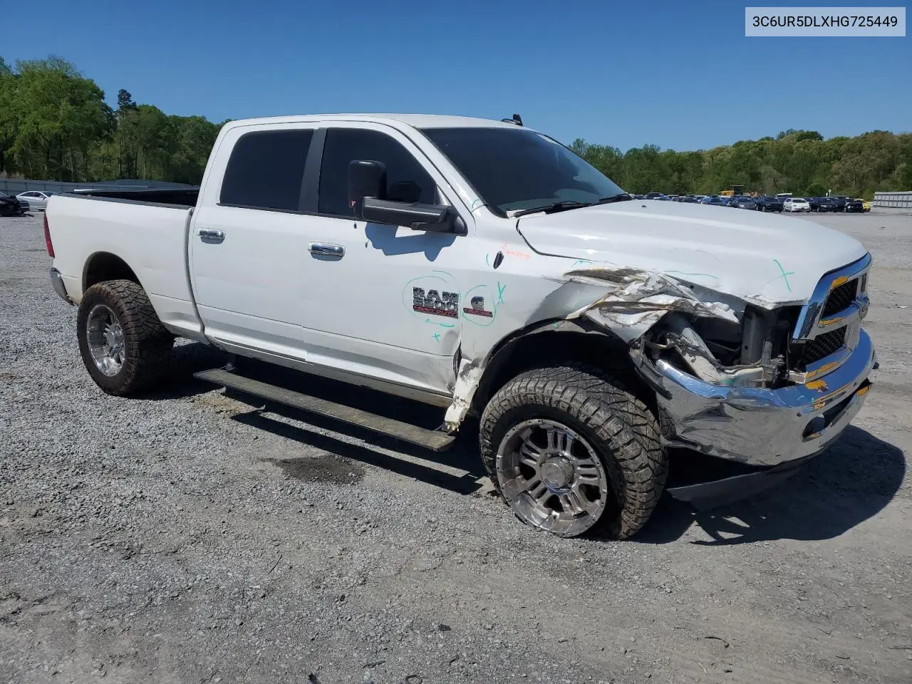 2017 Ram 2500 Slt VIN: 3C6UR5DLXHG725449 Lot: 51876565