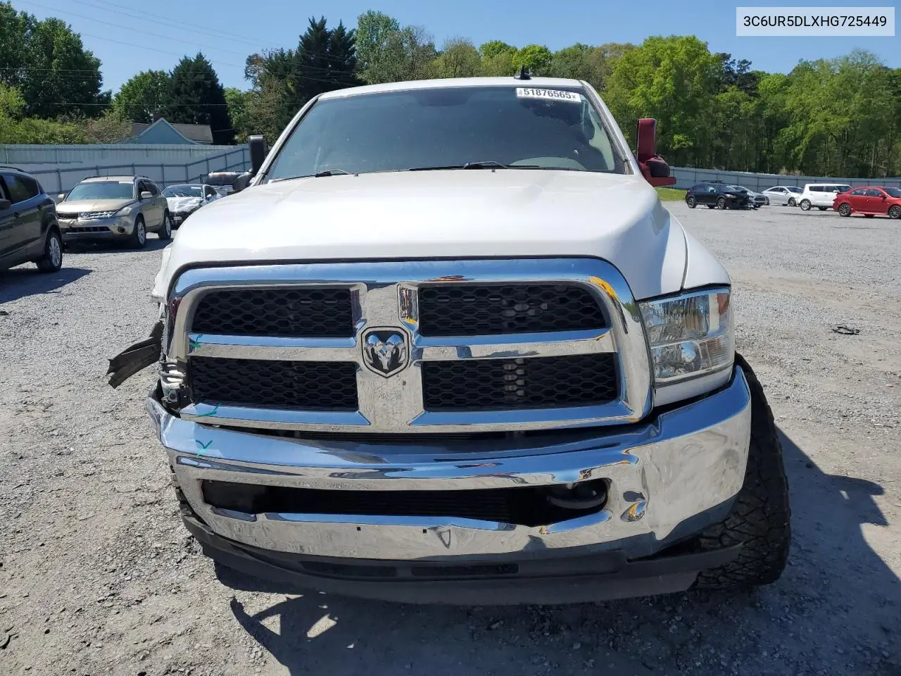 2017 Ram 2500 Slt VIN: 3C6UR5DLXHG725449 Lot: 51876565
