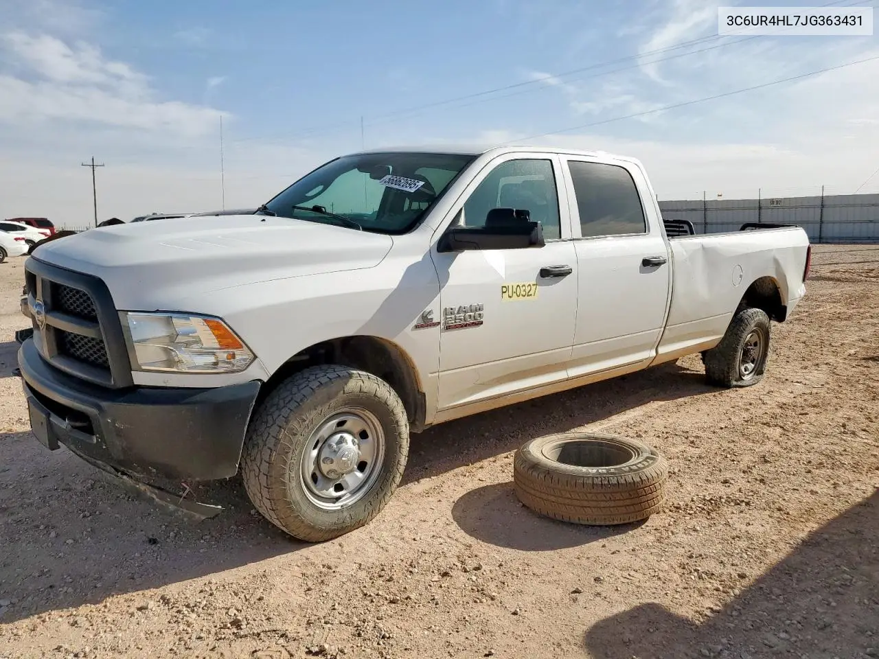 2018 Ram 2500 St VIN: 3C6UR4HL7JG363431 Lot: 56862695