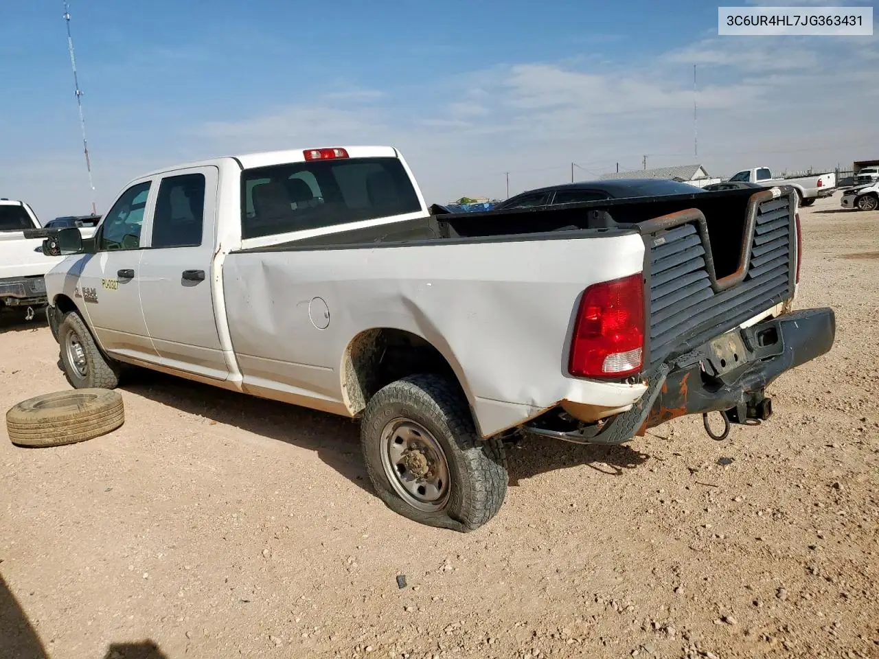 2018 Ram 2500 St VIN: 3C6UR4HL7JG363431 Lot: 56862695